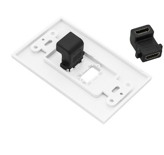 Tomada Interior 2 x HDMI (Branco)