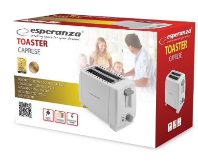 Torradeira 600W (2 Fatias) - ESPERANZA