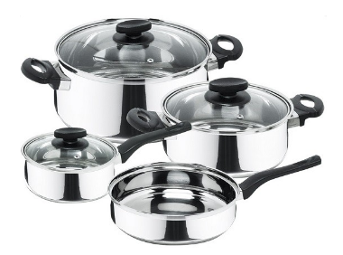 Trem de Cozinha Deliss 7 Peças p/ Gás, Elétrico e Vitrocerâmica (Aço Inoxidável) - MAGEFESA