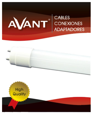 Tubo LED 9W 60Cm 6400K Dupla Extremidade - AVANTCONNECT