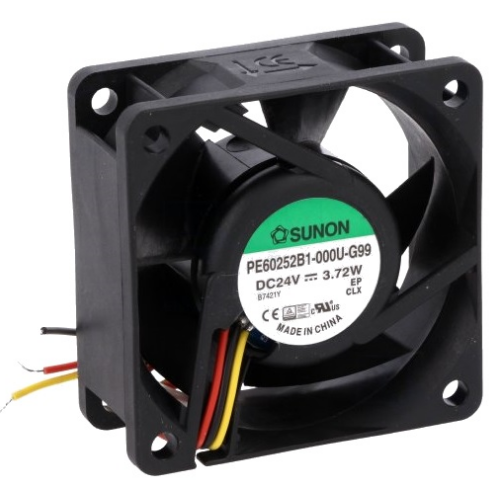 Ventilador 60x60x25mm 24V 3 Fios - SUNON
