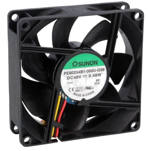 Ventilador 80x80x25mm 48V (3 Fios) - SUNON