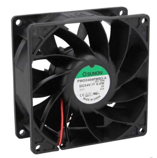 Ventilador 92x92x38mm 24V (155,7m3/h, 50,3dBA) - SUNON
