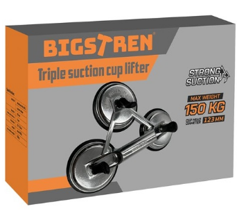 Ventosa Tripla de Alta Potência (150 Kg) - BIGSTREN