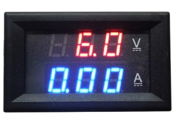 Voltimetro/Amperímetro Digital LED (4,5...100VDC / 0...10Amp)