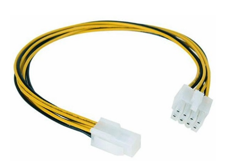 Cabo de Alimentação p/ Processador 4 Pinos - 4 + 4 Pinos Fêmea-Macho (15cm) - Nanocable