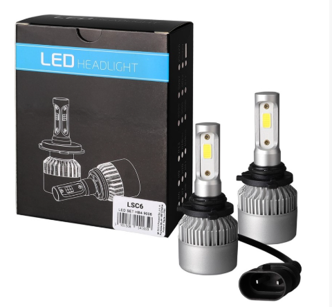 Kit Lampadas 4x LEDs COB 10W 9-32V 6000K (HB4 / 9006)