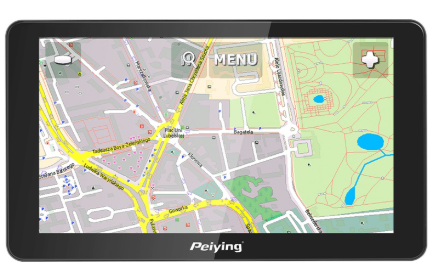 GPS 7" Alien 8GB + Mapa Europeu (Preto) - PEIYING