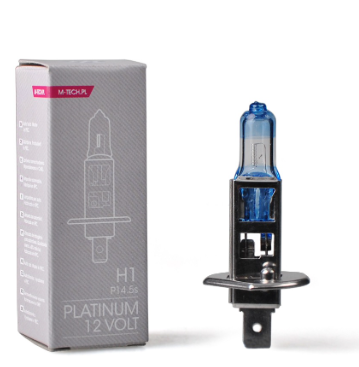 Lampada H1 55W 12V Platinum p/ Automóvel - M-TECH