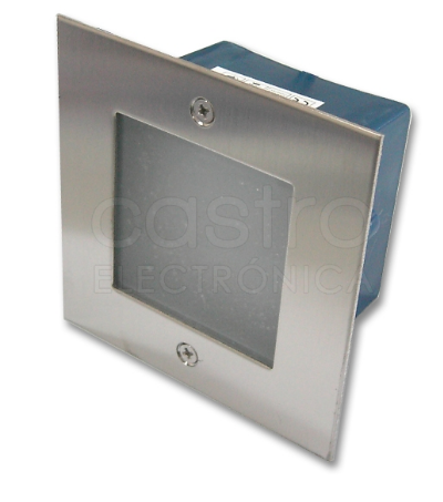 Projector Encastrar Muro/Chão Aluminio LED 4W Branco F. 6000K IP65 400Lm