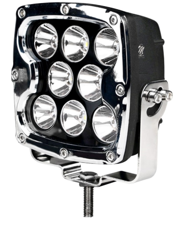 Farol de Longo Alcance c/ Suporte Lateral 80W 7" Quadrado - M-TECH