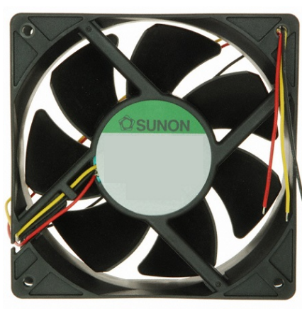 Ventilador 92x92x25mm 12V 4500RPM 4,7W (3 Fios) - SUNON