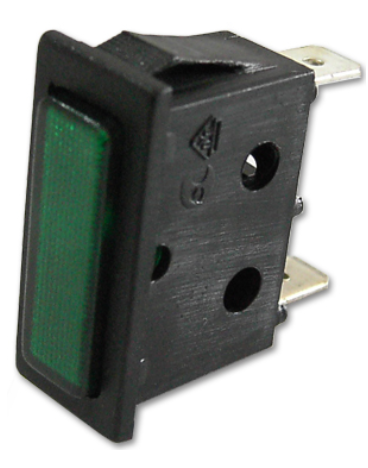 Avisador Retangular Verde 220V