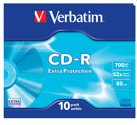 Pack 10x CD-R Extra Protection 700 MB - VERBATIM