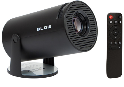 Vídeo Projetor Portátil 4K Android Full HD (Preto) - BLOW