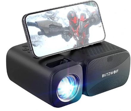 Mini Projector BW-V3 Wi-Fi + Bluetooth 1080p (Preto) - BLITZWOLF