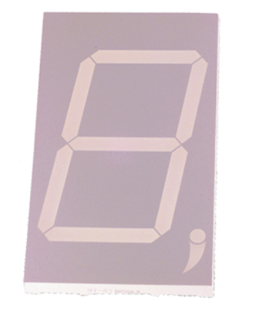 Display 7 Segmentos Ánodo Comum (179,5 x 107,5 mm) - Vermelho