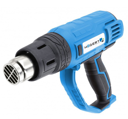 Pistola de Ar Quente Ajustável 2000W (300-500L/min , 350º-600ºC) - HOGERT