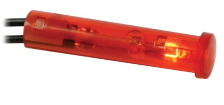 Avisador c/ Fios 12VDC (Ø7mm) Vermelho