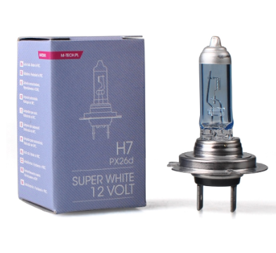 Lampada H7 55W 12V Super White p/ Automóvel - M-TECH