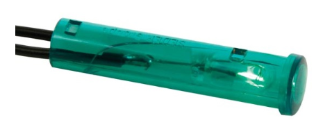 Avisador c/ Fios 12VDC (Ø7mm) - Verde