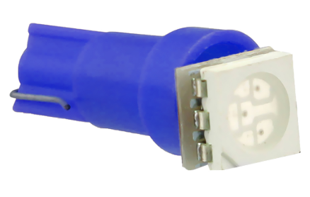 Blister 2x Lampadas 1 LED SMD 12V T05 - Azul