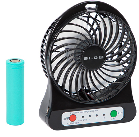 Ventoinha Portátil de Mesa USB/Bateria 4,5W (Ø10cm) - BLOW