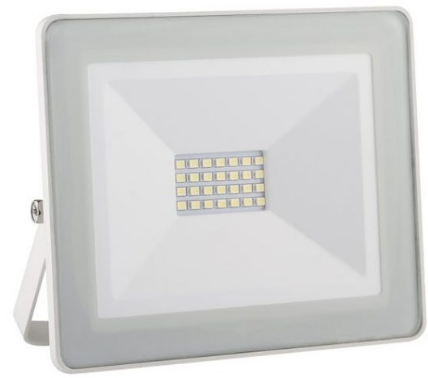 Projector LED Slim IP65 220VAC Branco Q. 3000K 20W 1400Lm (Branco)