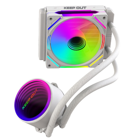 Water Cooler ARGB 120mm XWC-120W (Branco) - KEEP OUT