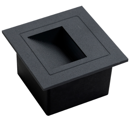 Projector Encastrar Muro LED 3W Branco F. 6000K 240Lm (IP65) - Aro Cinza