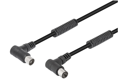 Cabo RF 90º c/ Filtros (2,5 mts) - Preto