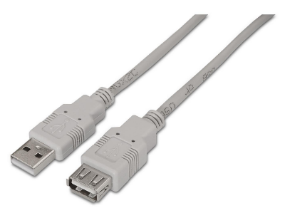 Cabo USB2.0 A Macho - USB2.0 A Fêmea (1,8 mts) - AISENS