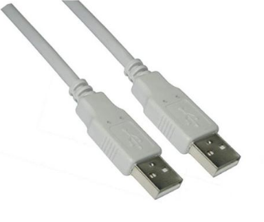 Cabo USB A Macho - USB A Macho Bege (2 mts) - Nanocable