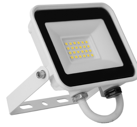 Projector LED SLIM IP65 220VAC Branco Frio 6000K 20W 1600Lm (Branco)