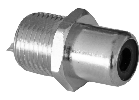 Ficha RCA Metalica Femea Painel (Preto)