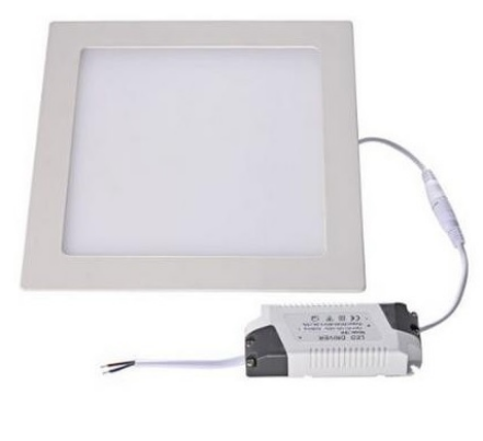 Painel de LED Quadrado (11,7 x 11,7 cm) 6W 6000K