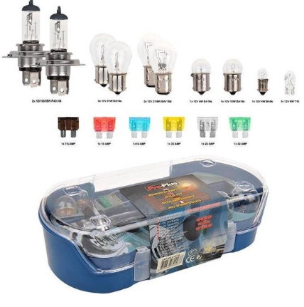 Pack de Lampadas e Fusiveis Auto (16pcs)