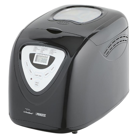 Máquina de Fazer Pão 600W (Preto/Prateado) - PRINCESS