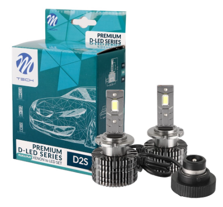 Kit 2x Lâmpadas Xenon D2S 90V 35W 6000K CANBUS - M-TECH