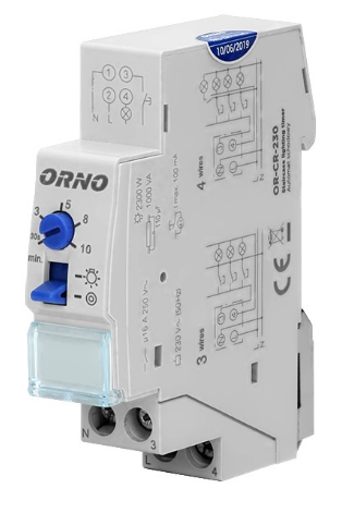 Temporizador de Escada Calha DIN p/ Iluminação - ORNO