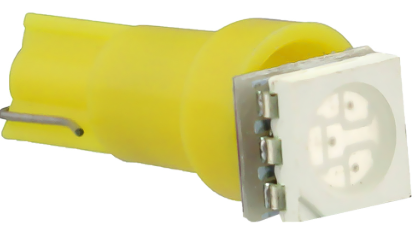 Blister 2x Lampadas 1 LED SMD 12V T05 - Amarelo