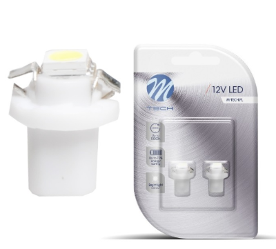 Blister 2x Lampadas LED B8.5d (Quadrante) Branco 6000K - M-TECH