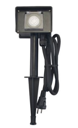 Temporizador Diário Analógico (3680W) p/ Uso Exterior Jardim - VELLEMAN
