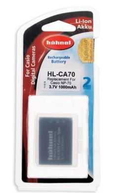 Bateria p/Câmara HL-CA70 Casio - HAHNEL