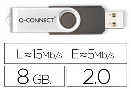 Pen Drive USB Flash 8GB - Q-CONNECT