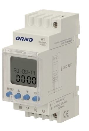 Temporizador Semanal Digital 2300W (DIN) - ORNO