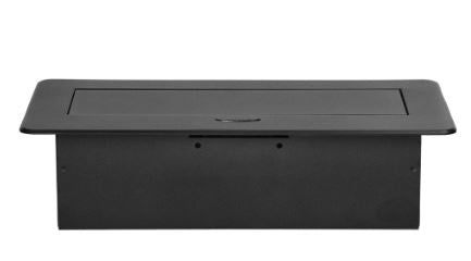 Extensão Dupla Oculta "POP-UP" c/ Porta UBS-A e USB-C p/ Secretárias, Balcões (Preto) - ORNO
