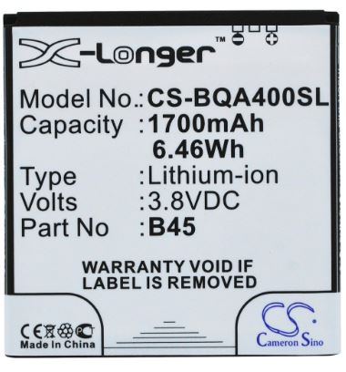 Bateria Compatível BQ Aquaris 4 1700 mAh