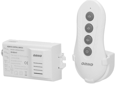 Kit Emissor Receptor 3 Canais 433Mhz c/ Comando - ORNO