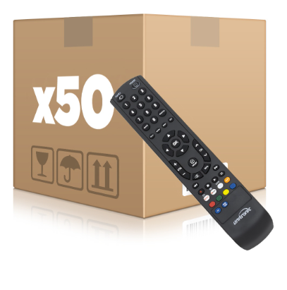 Caixa 50x Comandos Programáveis MADE FOR YOU 4:1 (BLACK) - UNITRONIC